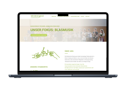 Webdesign Musikschule Eisenwurzen