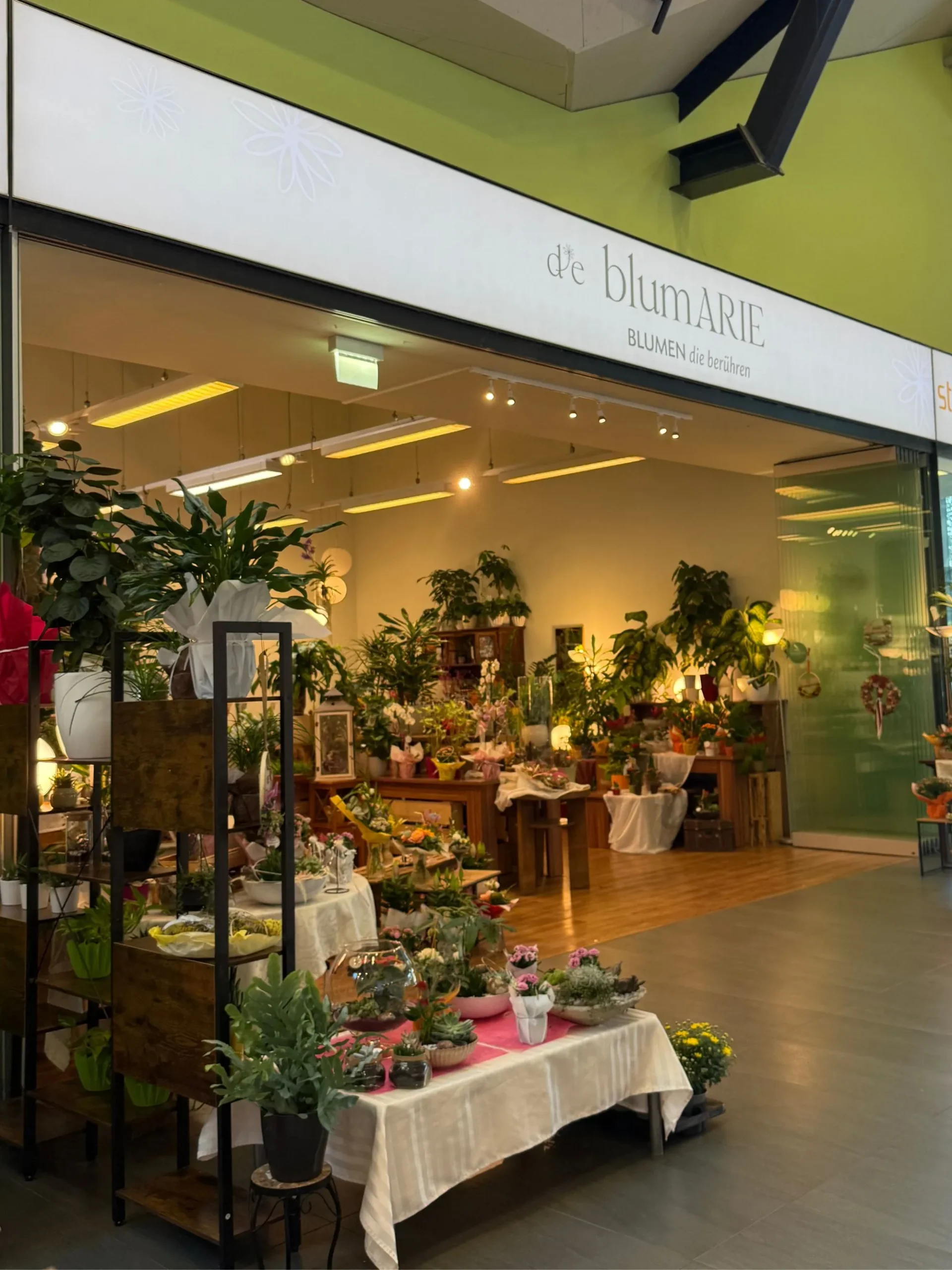 Visitenkarten die blumARIE der Blumenladen im Eurospar Waidhofen / Ybbs